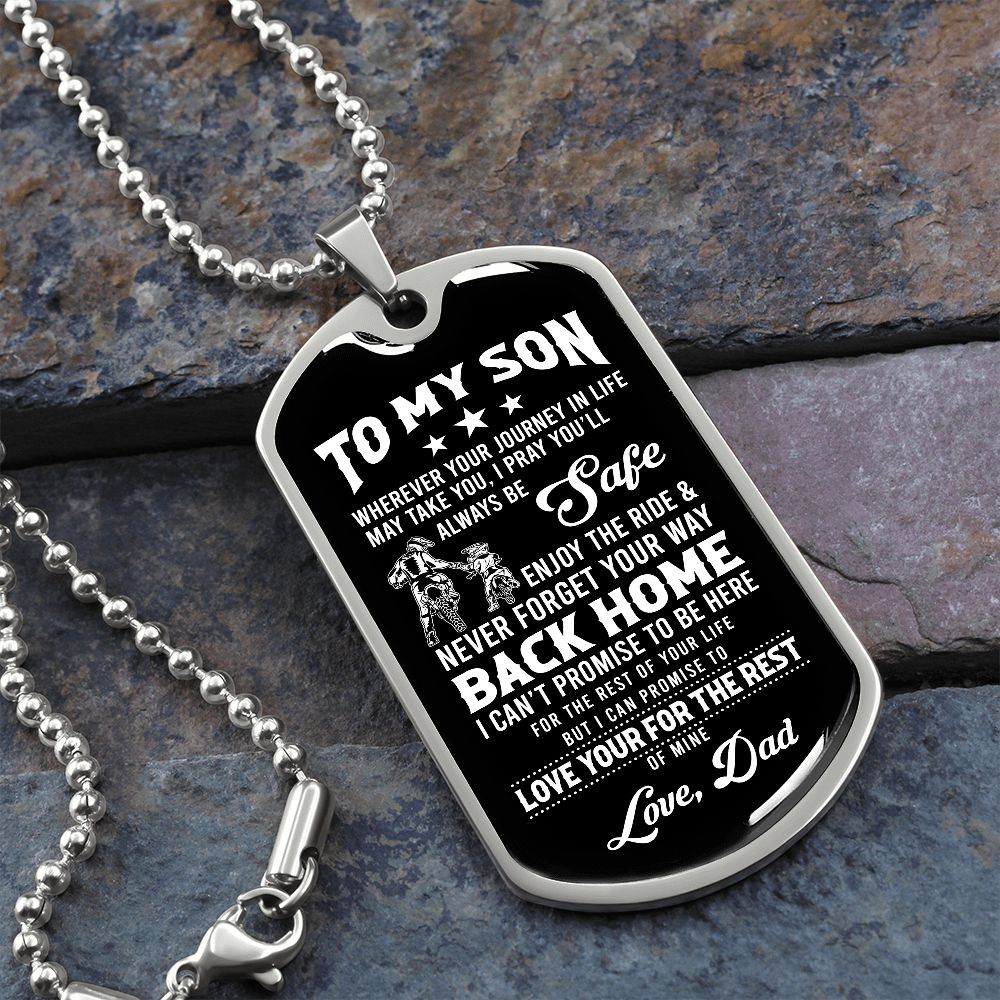To My Son | Never Forget Your Way Back Home | Jewelry | TageUnlimited