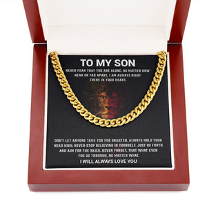 To My Son | Never Stop Believing In Yourself ❤️🔥 | Jewelry | C30184T, C30184TG, lx-C30184, PB23-WOOD, PROD-1904772, PT-1772, USER-43062 | TageUnlimited