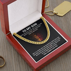To My Son | Never Stop Believing In Yourself ❤️🔥 | Jewelry | C30184T, C30184TG, lx-C30184, PB23-WOOD, PROD-1904772, PT-1772, USER-43062 | TageUnlimited