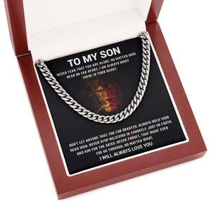 To My Son | Never Stop Believing In Yourself ❤️🔥 | Jewelry | C30184T, C30184TG, lx-C30184, PB23-WOOD, PROD-1904772, PT-1772, USER-43062 | TageUnlimited