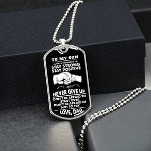 To My Son | Stay Strong | Jewelry | A1014T, A1014TG, G007T, G007TG, lx-G007, PROD-1967352, PT-133, TNM-1, USER-43062 | TageUnlimited