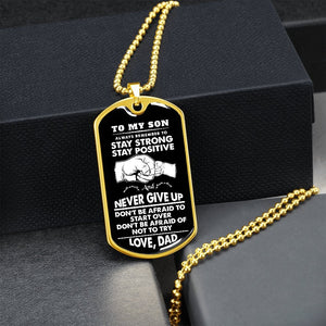 To My Son | Stay Strong | Jewelry | A1014T, A1014TG, G007T, G007TG, lx-G007, PROD-1967352, PT-133, TNM-1, USER-43062 | TageUnlimited