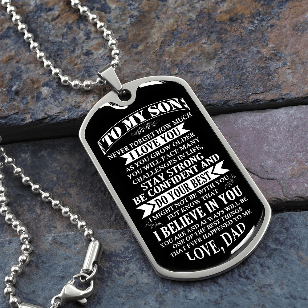 To My Son | Stay Strong Be Confident | Jewelry | TageUnlimited