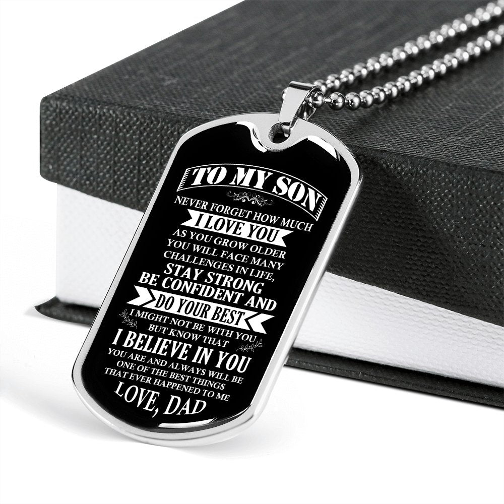 To My Son | Stay Strong Be Confident | Jewelry | TageUnlimited