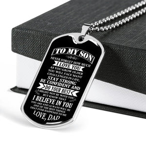 To My Son | Stay Strong Be Confident | Jewelry | TageUnlimited