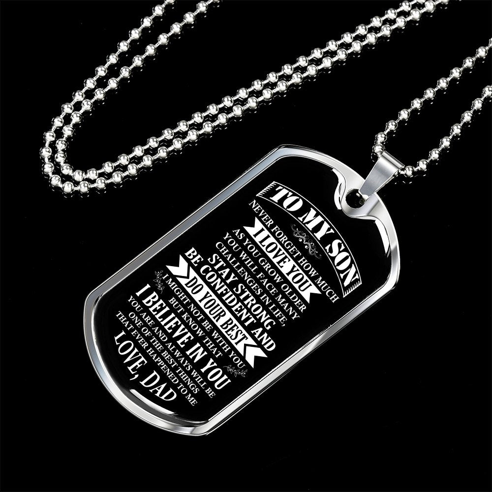 To My Son | Stay Strong Be Confident | Jewelry | TageUnlimited