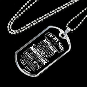 To My Son | Stay Strong Be Confident | Jewelry | TageUnlimited