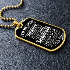 To My Son | Stay Strong Be Confident | Jewelry | TageUnlimited