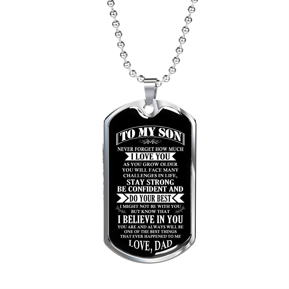 To My Son | Stay Strong Be Confident | Jewelry | TageUnlimited
