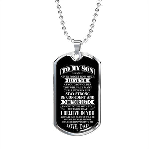 To My Son | Stay Strong Be Confident | Jewelry | TageUnlimited