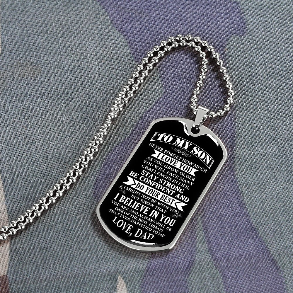 To My Son | Stay Strong Be Confident | Jewelry | TageUnlimited