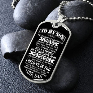 To My Son | Stay Strong Be Confident | Jewelry | TageUnlimited