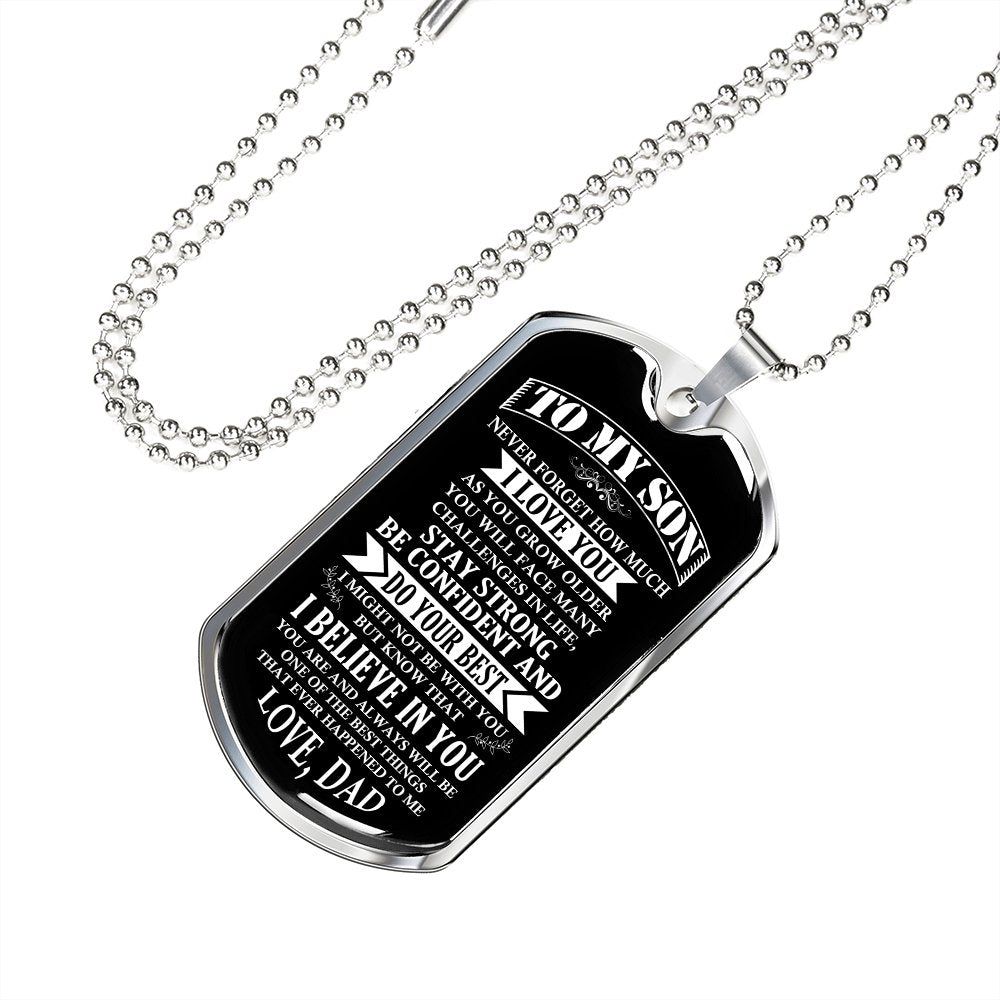 To My Son | Stay Strong Be Confident | Jewelry | TageUnlimited