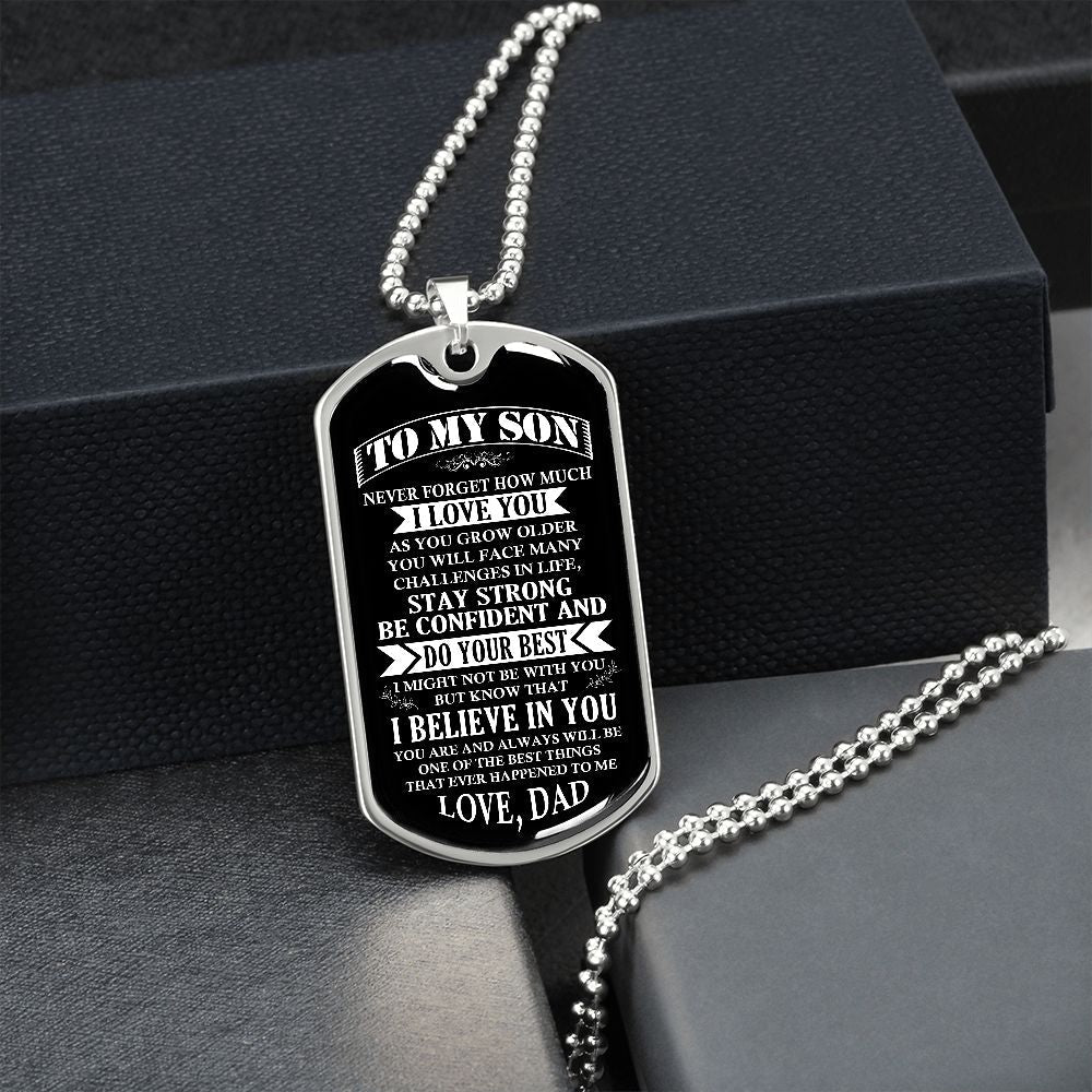 To My Son | Stay Strong Be Confident | Jewelry | TageUnlimited