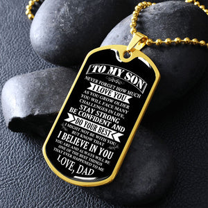 To My Son | Stay Strong Be Confident | Jewelry | TageUnlimited