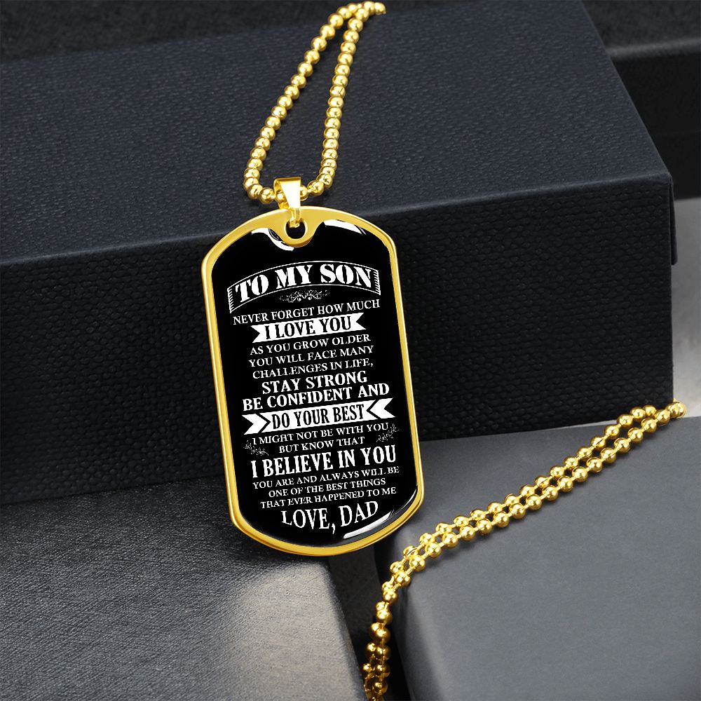 To My Son | Stay Strong Be Confident | Jewelry | TageUnlimited