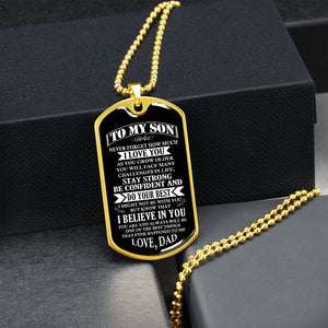 To My Son | Stay Strong Be Confident | Jewelry | TageUnlimited