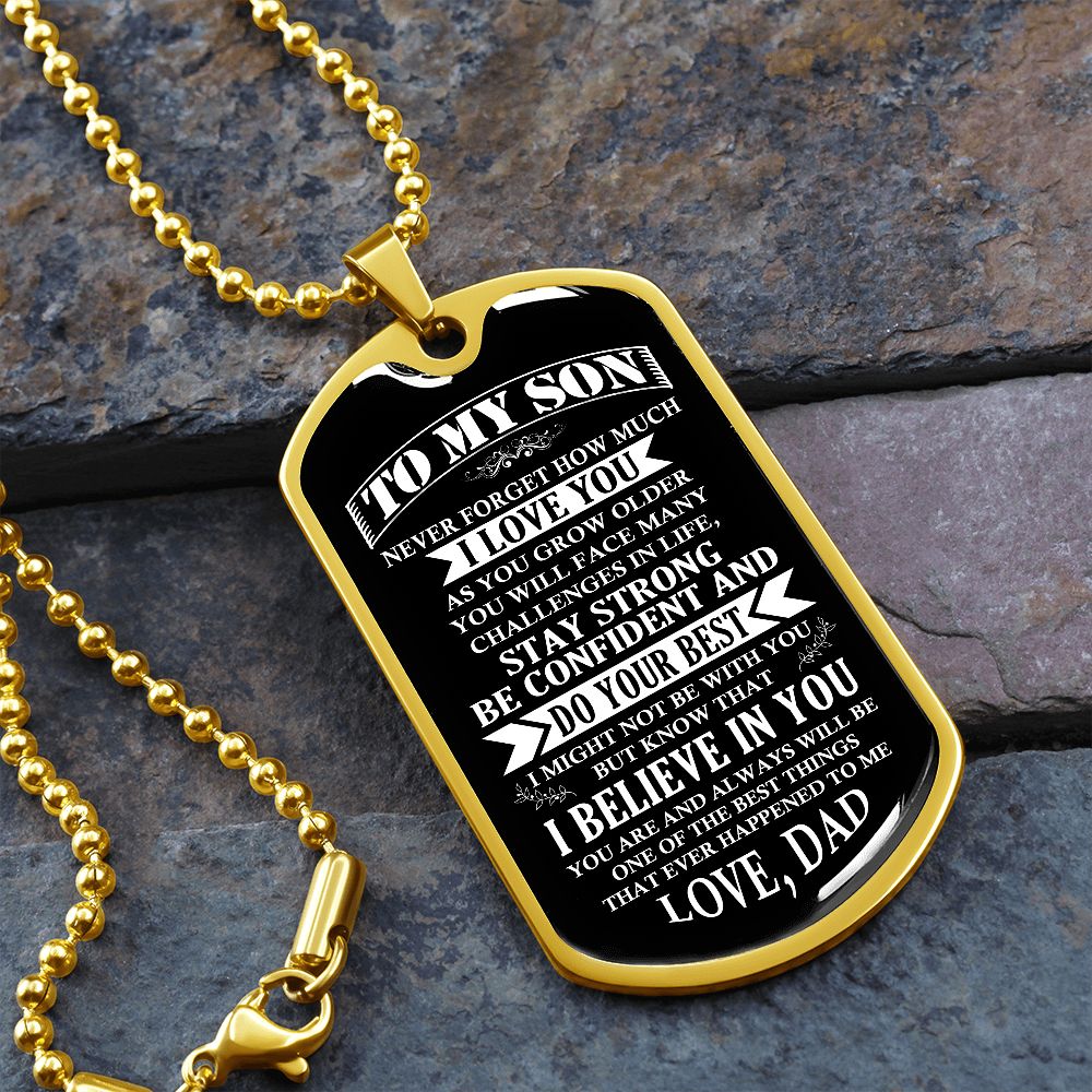 To My Son | Stay Strong Be Confident | Jewelry | TageUnlimited
