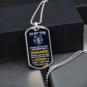 To My Son | Straighten Your Crown 👑 | Jewelry | A1014T, A1014TG, G007T, G007TG, lx-G007, PROD-1950119, PT-133, TNM-1, USER-43062 | TageUnlimited