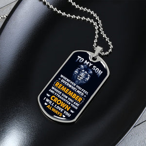 To My Son | Straighten Your Crown 👑 | Jewelry | A1014T, A1014TG, G007T, G007TG, lx-G007, PROD-1950119, PT-133, TNM-1, USER-43062 | TageUnlimited