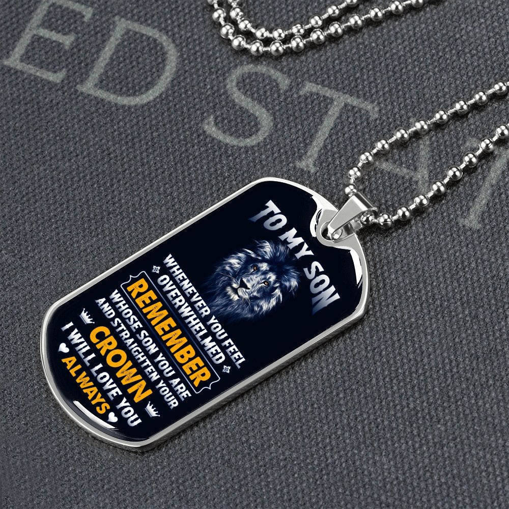 To My Son | Straighten Your Crown 👑 | Jewelry | A1014T, A1014TG, G007T, G007TG, lx-G007, PROD-1950119, PT-133, TNM-1, USER-43062 | TageUnlimited