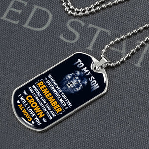 To My Son | Straighten Your Crown 👑 | Jewelry | A1014T, A1014TG, G007T, G007TG, lx-G007, PROD-1950119, PT-133, TNM-1, USER-43062 | TageUnlimited