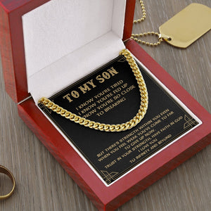 To My Son | Trust In Your Strength | Jewelry | C30184T, C30184TG, lx-C30184, PB23-WOOD, PROD-1950218, PT-1772, USER-43062 | TageUnlimited