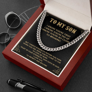 To My Son | Trust In Your Strength | Jewelry | C30184T, C30184TG, lx-C30184, PB23-WOOD, PROD-1950218, PT-1772, USER-43062 | TageUnlimited