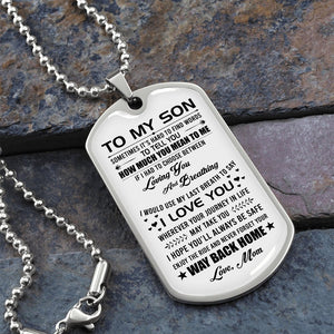 To My Son | Wherever Your Journey | Jewelry | A1014T, A1014TG, G007T, G007TG, lx-G007, PROD-1950147, PT-133, TNM-1, USER-43062 | TageUnlimited