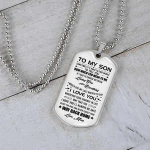 To My Son | Wherever Your Journey | Jewelry | A1014T, A1014TG, G007T, G007TG, lx-G007, PROD-1950147, PT-133, TNM-1, USER-43062 | TageUnlimited