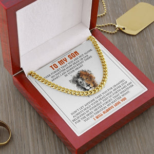 To My Son | You Are Not Alone | Jewelry | C30184T, C30184TG, lx-C30184, PB23-WOOD, PROD-1957639, PT-1772, USER-43062 | TageUnlimited