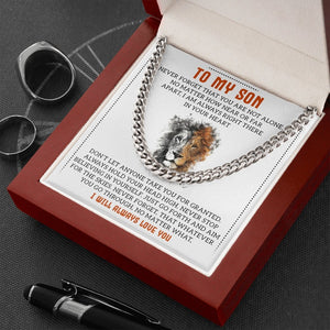 To My Son | You Are Not Alone | Jewelry | C30184T, C30184TG, lx-C30184, PB23-WOOD, PROD-1957639, PT-1772, USER-43062 | TageUnlimited