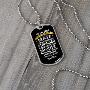 To My Son | You Are Smarter Than You Think | Jewelry | TageUnlimited