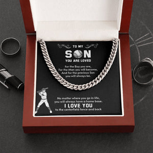 To My Son | You Will Always Have A Home Base ❤️⚾ | Jewelry | C30184T, C30184TG, lx-C30184, PB23-WOOD, PROD-1946564, PT-1772, USER-43062 | TageUnlimited