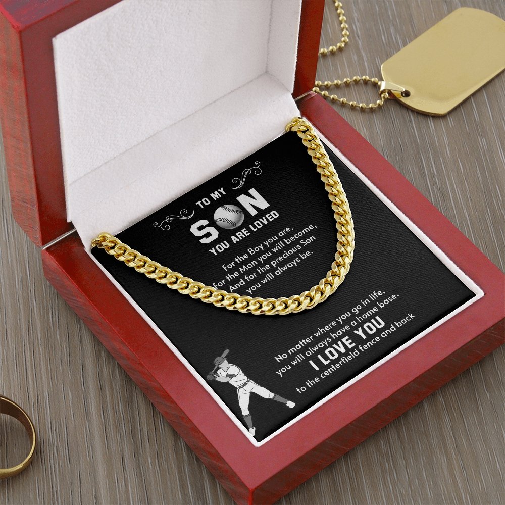 To My Son | You Will Always Have A Home Base ❤️⚾ | Jewelry | C30184T, C30184TG, lx-C30184, PB23-WOOD, PROD-1946564, PT-1772, USER-43062 | TageUnlimited