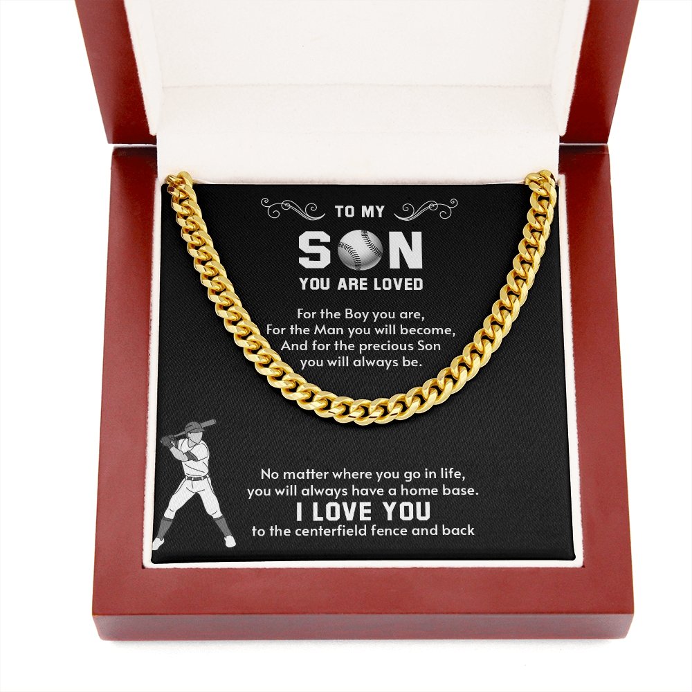 To My Son | You Will Always Have A Home Base ❤️⚾ | Jewelry | C30184T, C30184TG, lx-C30184, PB23-WOOD, PROD-1946564, PT-1772, USER-43062 | TageUnlimited