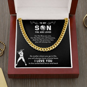 To My Son | You Will Always Have A Home Base ❤️⚾ | Jewelry | C30184T, C30184TG, lx-C30184, PB23-WOOD, PROD-1946564, PT-1772, USER-43062 | TageUnlimited