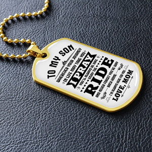To My Son | You'll Be Safe ♥ | Jewelry | A1014T, A1014TG, G007T, G007TG, lx-G007, PROD-1946385, PT-133, TNM-1, USER-43062 | TageUnlimited