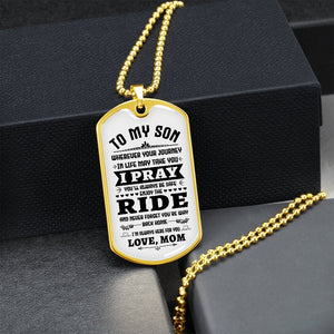 To My Son | You'll Be Safe ♥ | Jewelry | A1014T, A1014TG, G007T, G007TG, lx-G007, PROD-1946385, PT-133, TNM-1, USER-43062 | TageUnlimited
