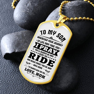 To My Son | You'll Be Safe ♥ | Jewelry | A1014T, A1014TG, G007T, G007TG, lx-G007, PROD-1946385, PT-133, TNM-1, USER-43062 | TageUnlimited