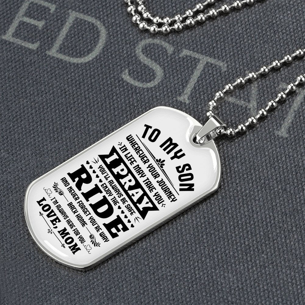To My Son | You'll Be Safe ♥ | Jewelry | A1014T, A1014TG, G007T, G007TG, lx-G007, PROD-1946385, PT-133, TNM-1, USER-43062 | TageUnlimited