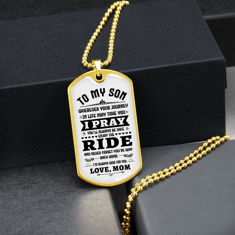To My Son | You'll Be Safe ♥ | Jewelry | A1014T, A1014TG, G007T, G007TG, lx-G007, PROD-1946385, PT-133, TNM-1, USER-43062 | TageUnlimited