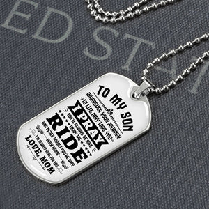 To My Son | You'll Be Safe ♥ | Jewelry | A1014T, A1014TG, G007T, G007TG, lx-G007, PROD-1946385, PT-133, TNM-1, USER-43062 | TageUnlimited