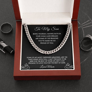 To My Son | You've Made Me So Proud Of You 🖤💎 | Jewelry | C30184T, C30184TG, lx-C30184, PB23-WOOD, PROD-1945322, PT-1772, USER-43062 | TageUnlimited