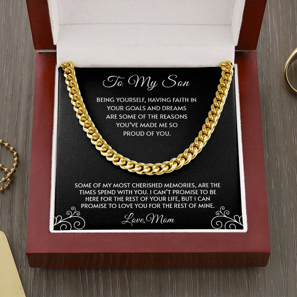 To My Son | You've Made Me So Proud Of You 🖤💎 | Jewelry | C30184T, C30184TG, lx-C30184, PB23-WOOD, PROD-1945322, PT-1772, USER-43062 | TageUnlimited