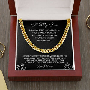 To My Son | You've Made Me So Proud Of You 🖤💎 | Jewelry | C30184T, C30184TG, lx-C30184, PB23-WOOD, PROD-1945322, PT-1772, USER-43062 | TageUnlimited