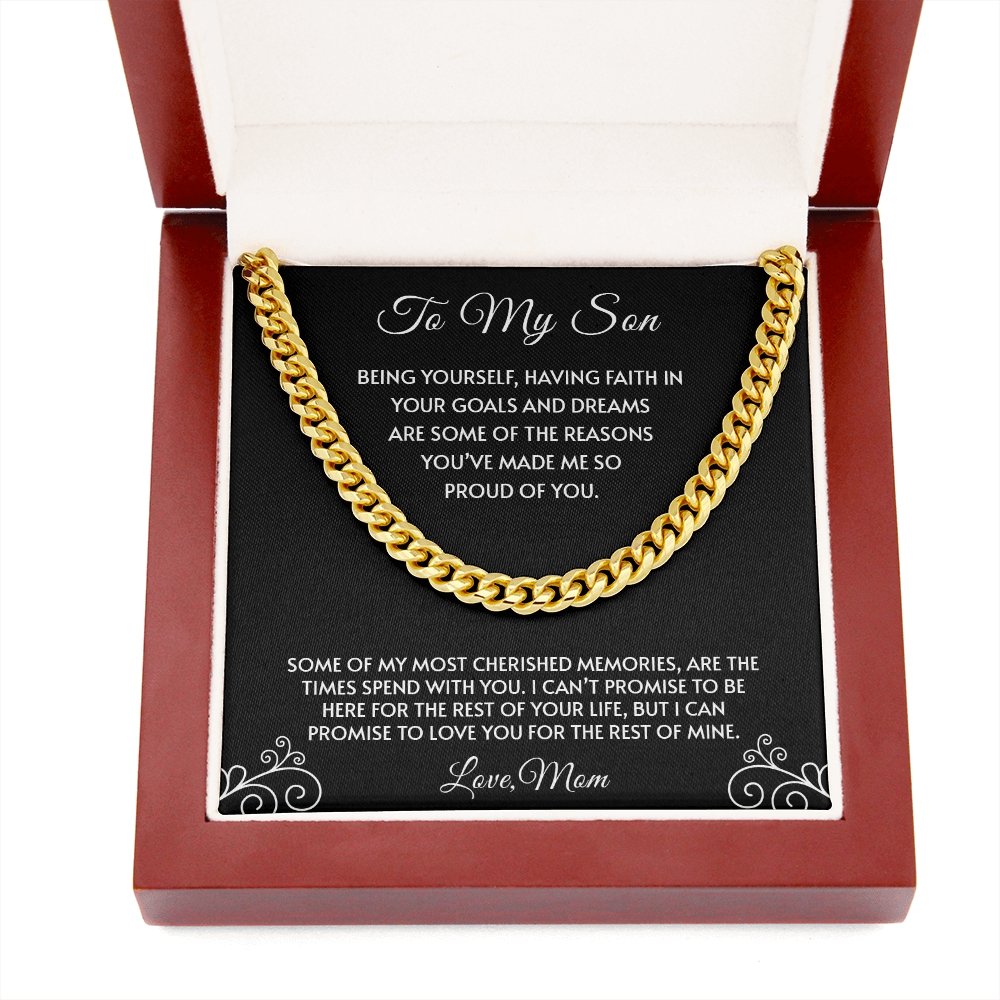 To My Son | You've Made Me So Proud Of You 🖤💎 | Jewelry | C30184T, C30184TG, lx-C30184, PB23-WOOD, PROD-1945322, PT-1772, USER-43062 | TageUnlimited
