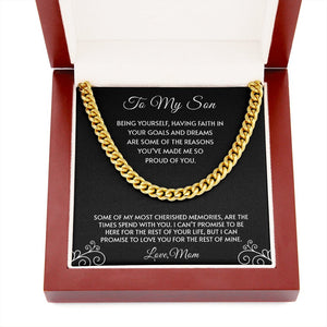 To My Son | You've Made Me So Proud Of You 🖤💎 | Jewelry | C30184T, C30184TG, lx-C30184, PB23-WOOD, PROD-1945322, PT-1772, USER-43062 | TageUnlimited