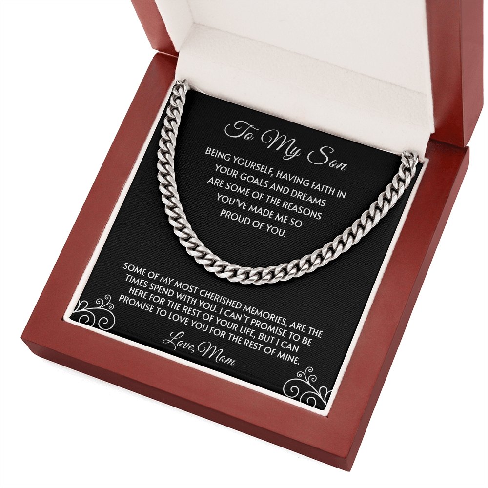 To My Son | You've Made Me So Proud Of You 🖤💎 | Jewelry | C30184T, C30184TG, lx-C30184, PB23-WOOD, PROD-1945322, PT-1772, USER-43062 | TageUnlimited