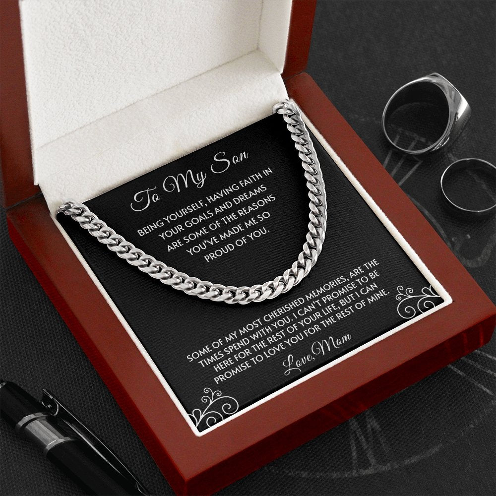 To My Son | You've Made Me So Proud Of You 🖤💎 | Jewelry | C30184T, C30184TG, lx-C30184, PB23-WOOD, PROD-1945322, PT-1772, USER-43062 | TageUnlimited